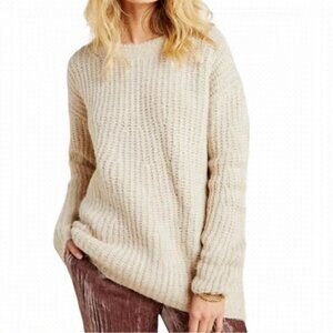 Anthropologie Camilla Wool Blend Knit Oversized Sweater XS
